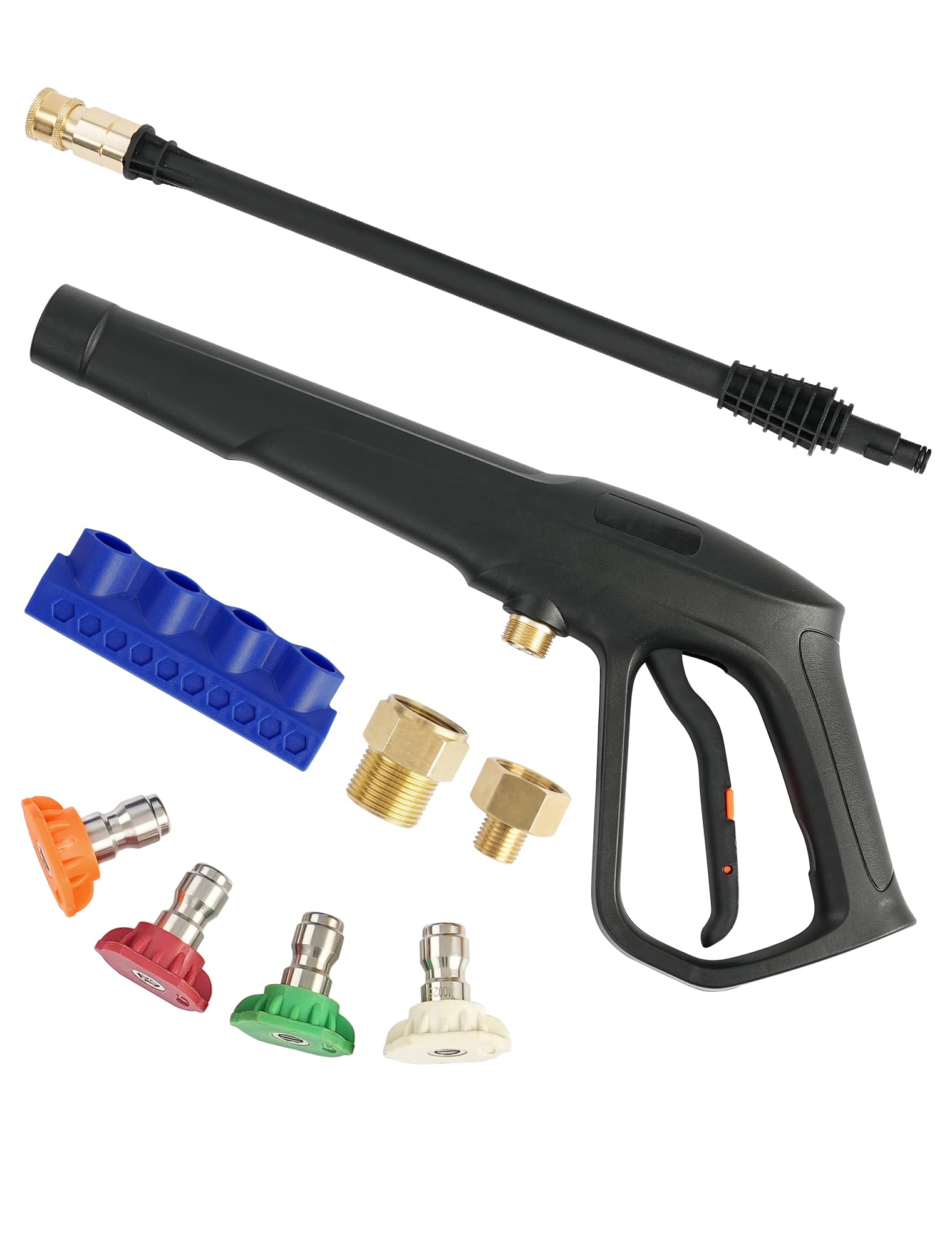  Ryobi Powerstroke Greenworks Replacement Pressure Washer Gun Set - Max W.P. 2320PSI, B.P. 5000PSI, 4 Stainless Steel No
